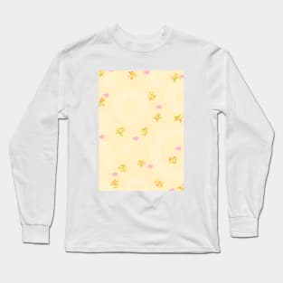 Aesthetic cream patterns Long Sleeve T-Shirt